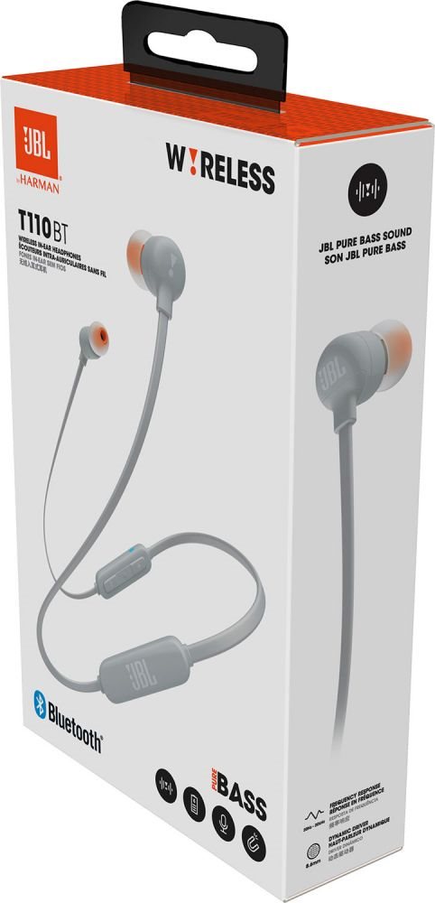 JBL T110BT Grey Headphones with Mic Alza.cz