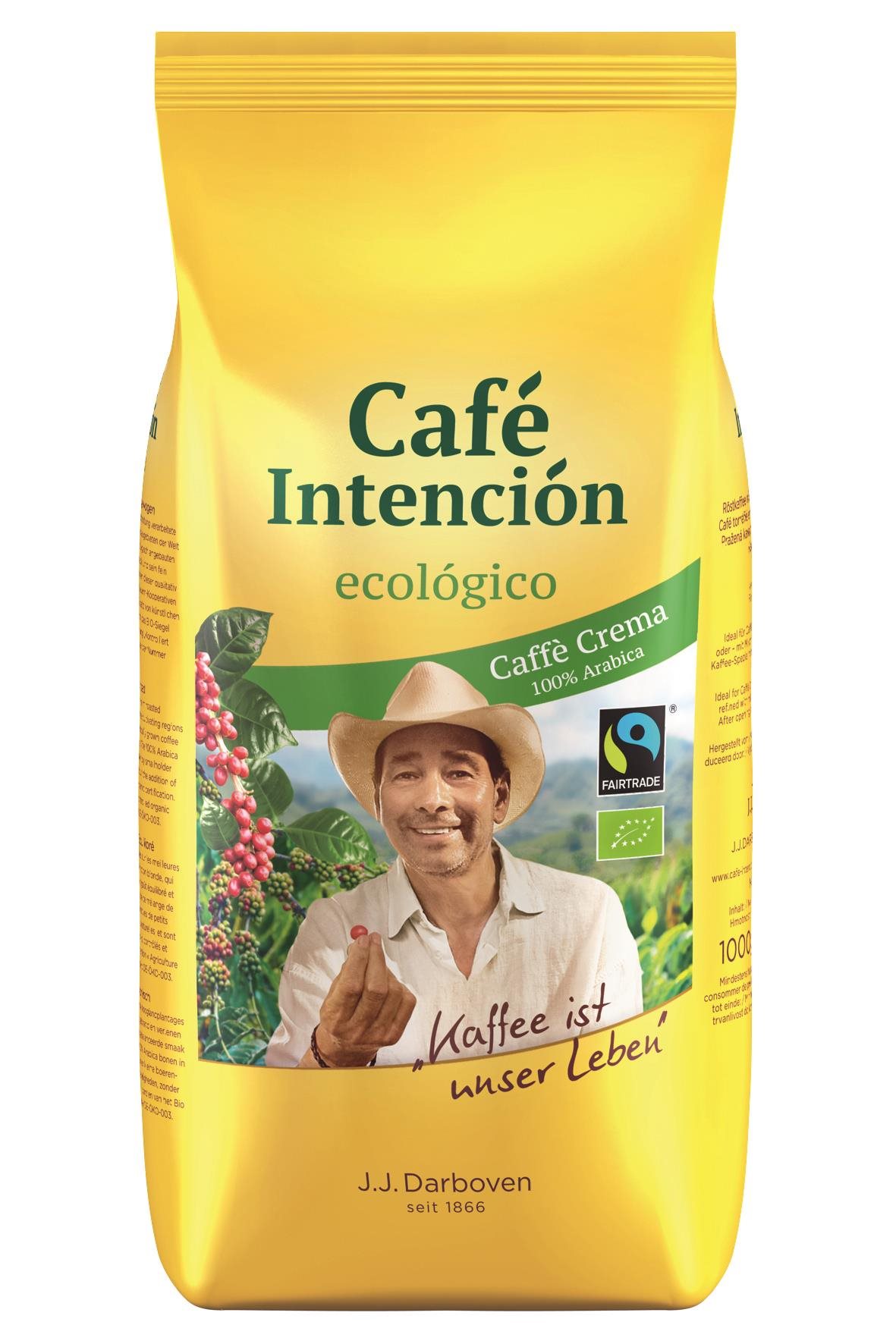 CAFÉ INTENCIÓN ecológico Café Crema FT&BIO szemes kávé 1000g
