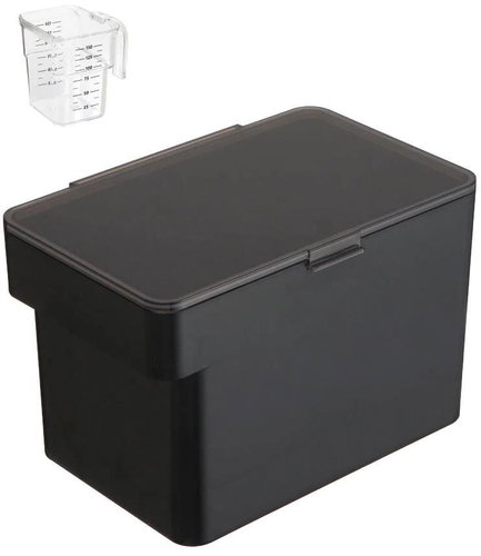 YAMAZAKI Feeding tray Tower 5612, 6L, black - Granule barrel - Main image