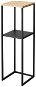 YAMAZAKI Květinový stolek Tower 5984, černý - Odkládací stolek