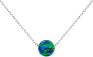 JAN KOS JEWELLERY MHT-2065/SL42-46 chain with pendant (Ag 925/1000, 1,58 g) - Necklace
