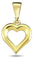 DIANTE Gold heart pendant 59642367 (Au 585/1000, 0,75 g) - Charm