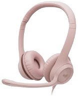 Logitech USB Headset H390, růžová - Headphones