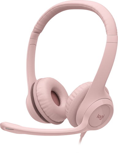 Logitech USB Headset H390, růžová - Sluchátka - Hlavní obrázek