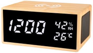 jm Digitální stolní hodiny JD9533 s nabíječkou smartphonů 15cm - Table Clock