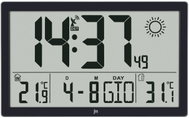 jm Meteostanice a digitální hodiny JD9909 řízené signálem DCF 37cm - Weather Station