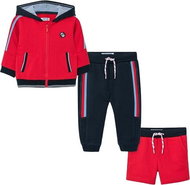 MAYORAL boys set - hoodie, sweatpants and shorts - dark blue, red - 92 cm - Baby Clothing Set