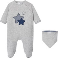 MAYORAL boy's set stars and bib grey - 55 cm - Baby Clothing Set