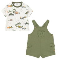 MAYORAL boys' T-shirt and shorts set - white/khaki - Baby Clothing Set