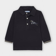 MAYORAL boys T-shirt with collar MYRL dark blue - Baby T-shirt