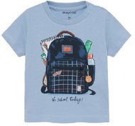 MAYORAL boys t-shirt KR light blue with backpack - Baby T-shirt