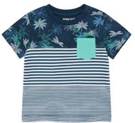 MAYORAL boys t-shirt KR palm trees, dark blue - 86 cm - Baby T-shirt