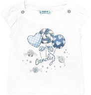 MAYORAL girls t-shirt KR with lollipops, white/blue - 86 cm - Baby T-shirt