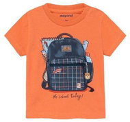 MAYORAL boys t-shirt KR orange with backpack - 92 cm - Baby T-shirt