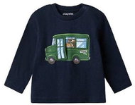 MAYORAL boys t-shirt DR dog bus dark blue - 80 cm - Baby T-shirt