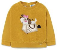 MAYORAL girls sweatshirt sheep style application doggy mustard - Baby Sweatshirt