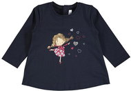 MAYORAL girls t-shirt DR ballerina dark blue - Baby T-shirt