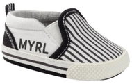 MAYORAL boys' boots with stripes, black/white - size 18 - Baby Booties