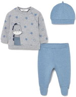 MAYORAL boys' set of half-socks, sweatshirt, cap dino grey, dark blue - 70 cm - Baby Clothing Set