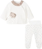 MAYORAL girls set T-shirt, half tights brown, beige - 60 cm - Baby Clothing Set
