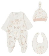 MAYORAL girls stroller set overalls, hat, bib pink - 60 cm - Baby Clothing Set