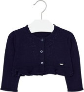 MAYORAL girls knitted bolero with embroidery - blue - 86 cm - Baby coat
