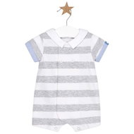 MAYORAL boy's body with collar stripes grey, white - 75 cm - Bodysuit for Babies