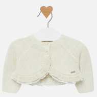 MAYORAL girls shiny bolero gold - Baby coat