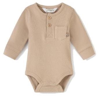 MAYORAL boys' body DR with pocket brown - 75 cm - Bodysuit for Babies - Main image