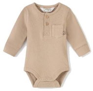 MAYORAL boys body DR with pocket brown - Bodysuit for Babies