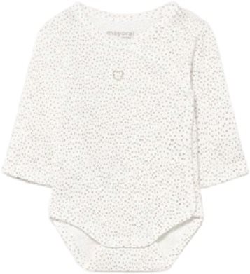 MAYORAL baby bodysuit DR wrap brown polka dot - 65 cm - Bodysuit for Babies - Main image
