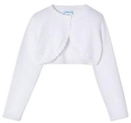 MAYORAL girls knitted bolero white - 110 cm - Bolero