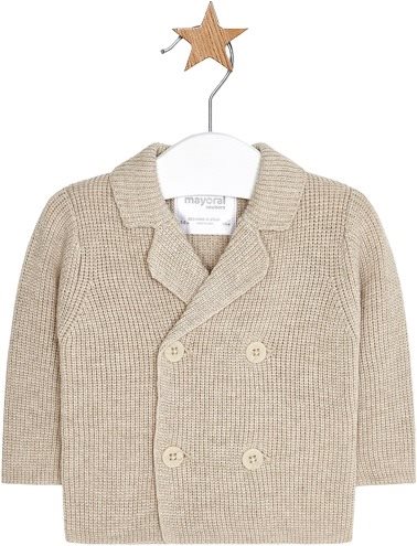 MAYORAL boy's coat with buttons beige - 70 cm - Baby coat - Main image