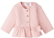 MAYORAL girls jacket with ruffles pink - Baby coat