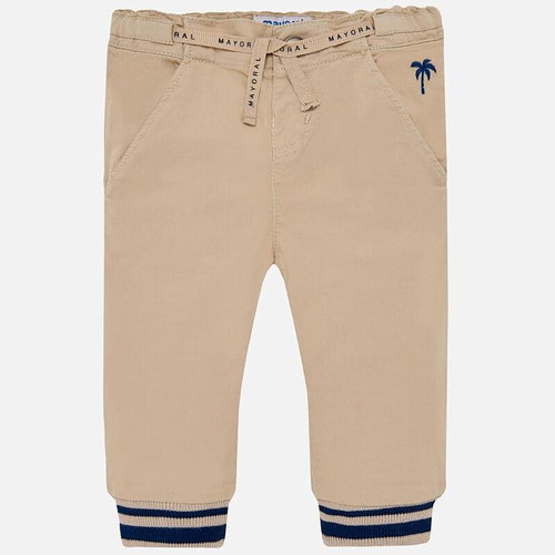 MAYORAL boys sports trousers beige - Baby trousers - Main image