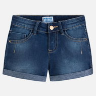 MAYORAL girls jeans shorts - dark blue - Baby Shorts