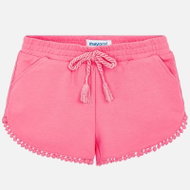 MAYORAL girls shorts with decorations light pink - Baby Shorts