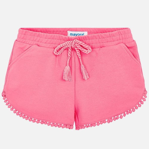 MAYORAL girls shorts with decorations light pink - Baby Shorts - Main image
