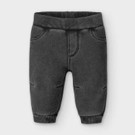 MAYORAL boys sweatpants black, elastic at ankles - 75 cm - Baby Joggers