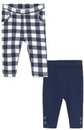 MAYORAL girls set of 2 leggings, blue/white - 75 cm - Baby trousers