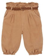 MAYORAL girls trousers with belt, brown - Baby trousers