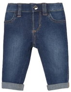 MAYORAL girls jeans with hearts on the pocket, dark blue - 75 cm - Baby trousers