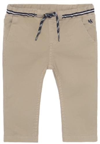 MAYORAL boys trousers with elastic waist, beige - Baby trousers - Main image
