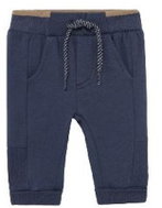 MAYORAL boys sports trousers brown hem dark blue - 70 cm - Baby trousers