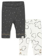 MAYORAL set 2pcs leggings heart grey - Baby trousers