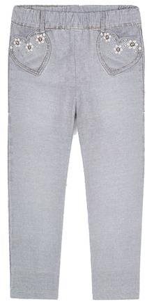 MAYORAL girls leggings denim look grey - Baby trousers - Main image