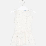 MAYORAL girls chiffon jumpsuit beige - 128 cm - Dress