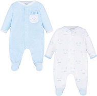 MAYORAL boys overalls set 2 pieces - blue rabbit - 70 cm - Baby Romper