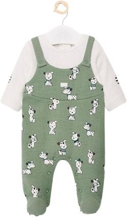 MAYORAL boys overalls green - 75 cm - Baby Onesie - Main image