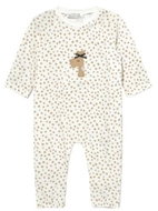 MAYORAL girls overalls with polka dots and giraffe, brown/white - 65 cm - Baby Romper
